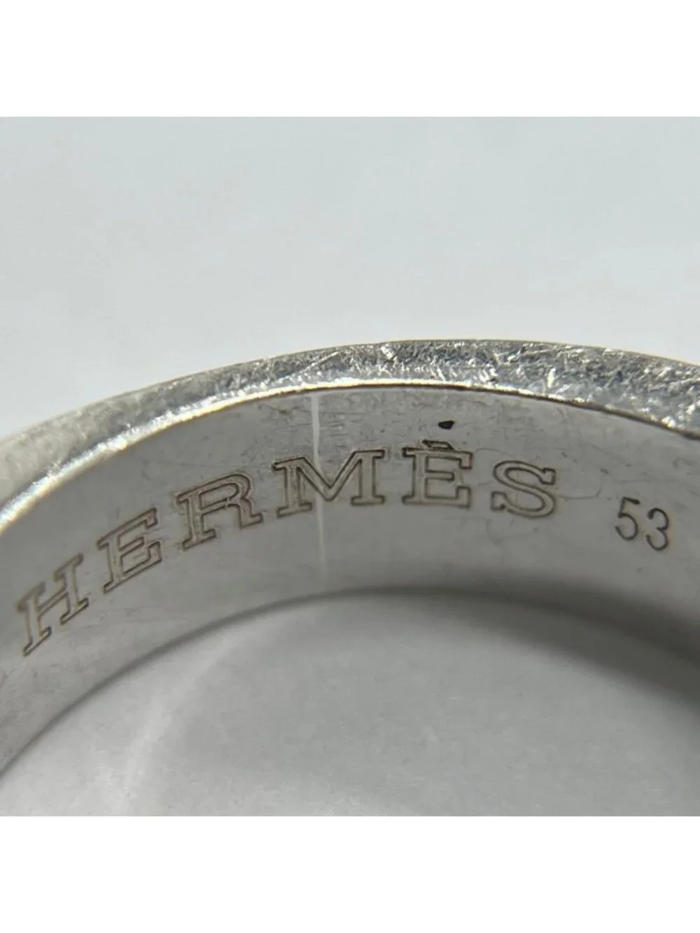 Hermes Clarte Ring Size 53 SV 925